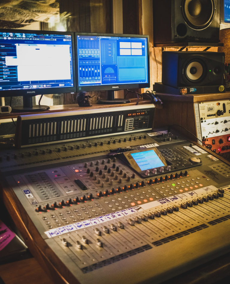 La console du studio underground